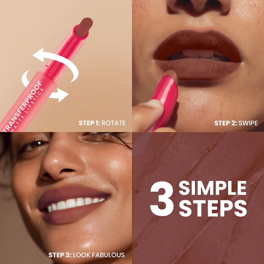 NY Bae Transfer-proof Matte Crayon Lipstick – Bombshell 12