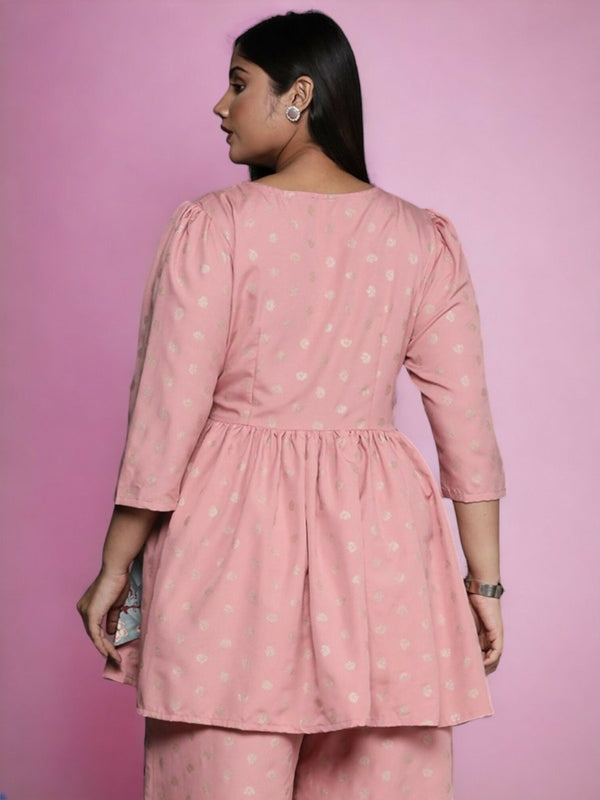 Ahalyaa Women's Traditional wear Tunic - Pink - Distacart