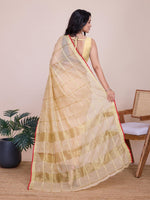 Thumbnail for Mitera Woven Design Zari Saree - Distacart