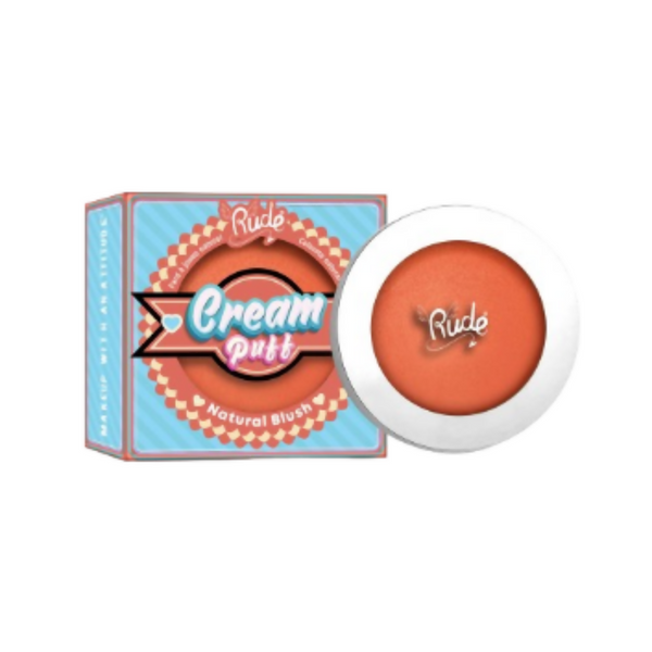 Rude Cosmetics Cream Puff Natural Blush - Creamsicle