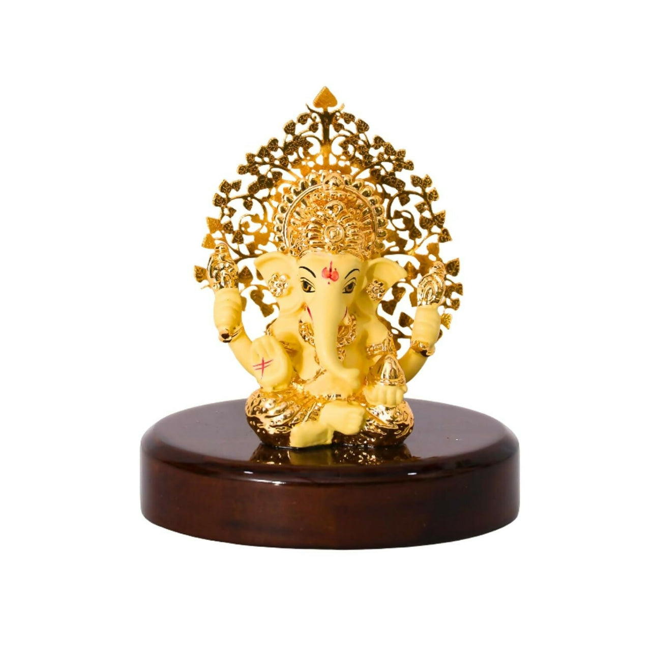 House Of Wemy Gold Plated Lord Kalpavrikshya Tree Ganesha Idol - Distacart