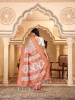 Thumbnail for Astita Linen Cotton(Woven Work) Multicolour Saree