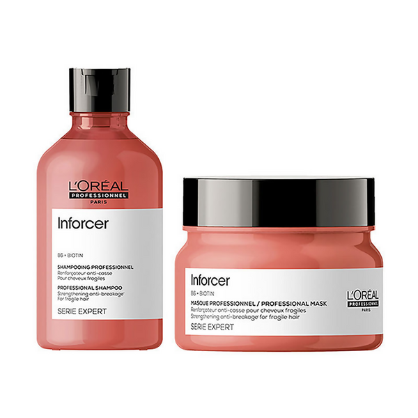 L'Oreal Professionnel Inforcer Strengthening Shampoo & Hair Mask Combo, Serie Expert - Distacart