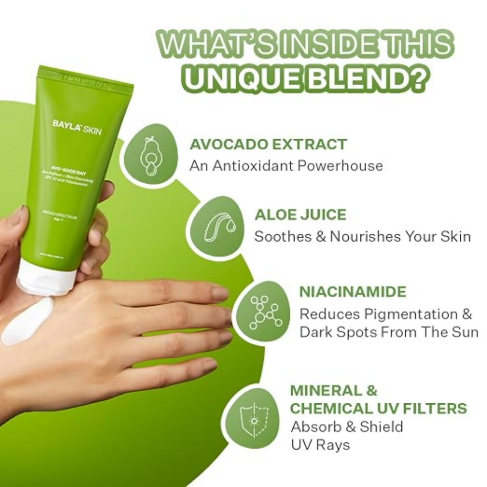 Bayla Skin Avo-Good Day Sunscreen SPF 35 PA+++ - Dista
