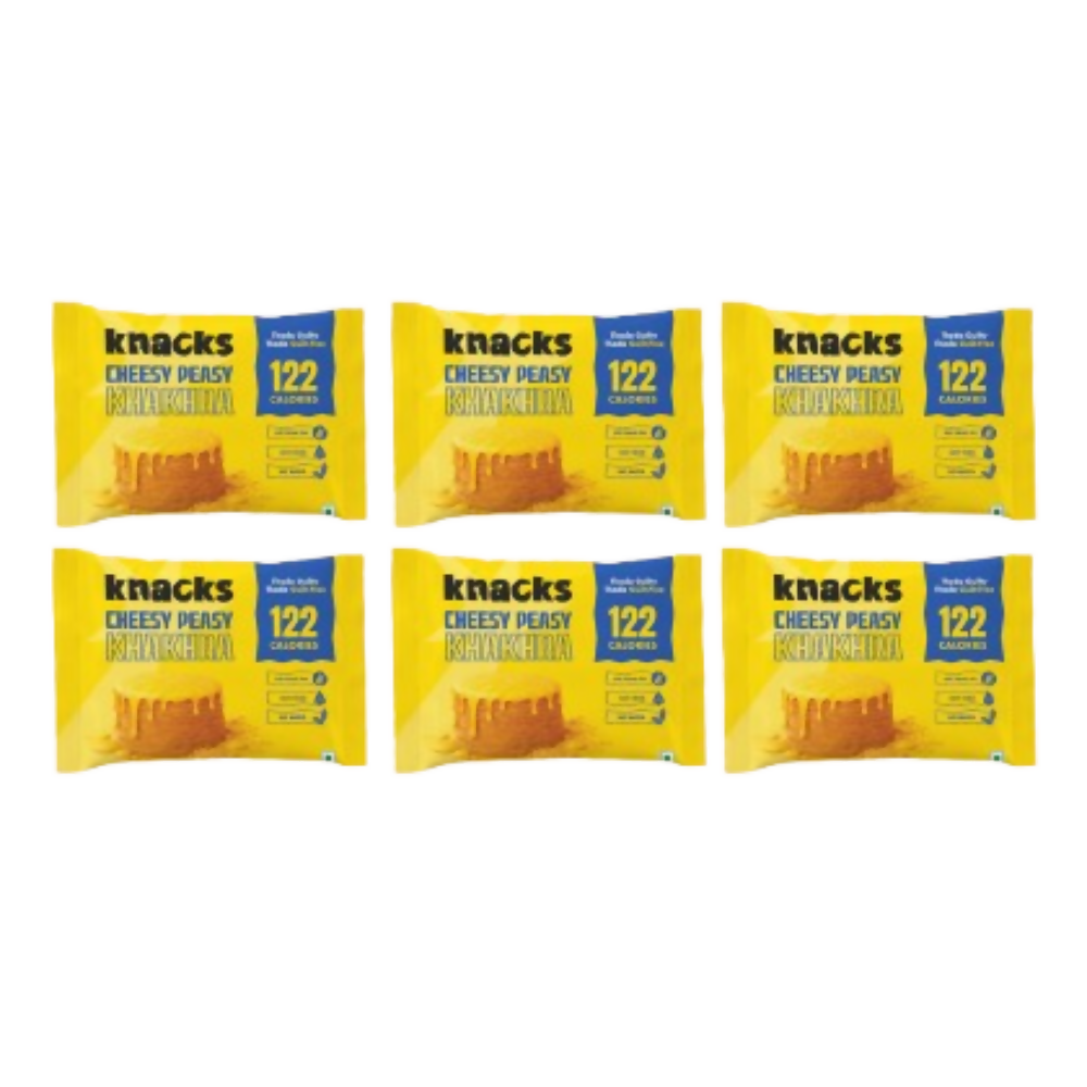 Knacks Coin Khakhra Crisps - Cheesy Peasy Flavour - Dista