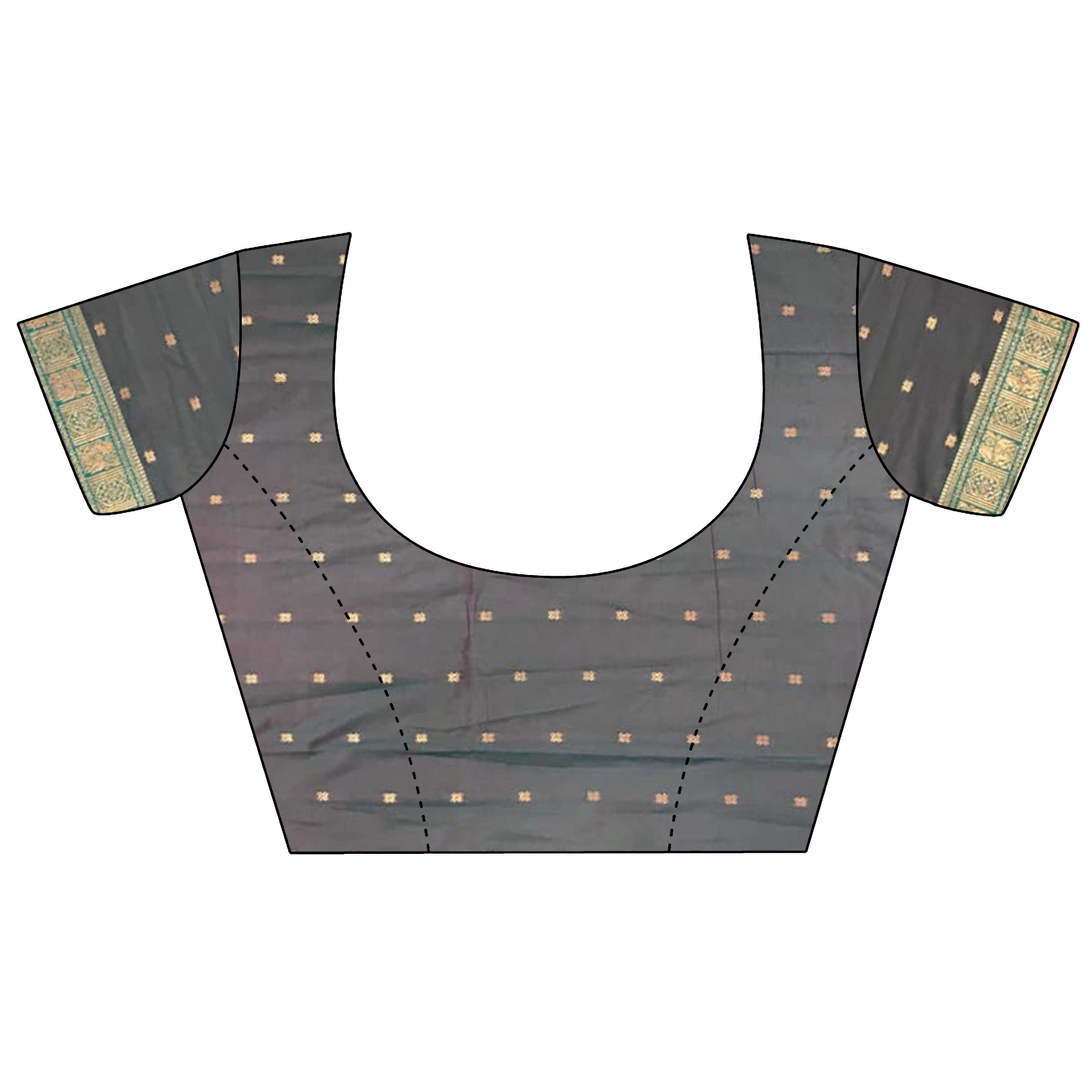 Joban Fashion Hot Pink Banarasi Soft Silk Woven Butti Saree