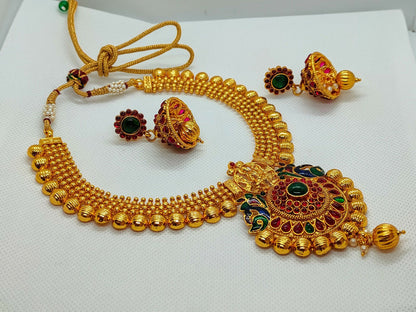 Multicolor Kemp Temple Necklace Jewelry Set - Distacart