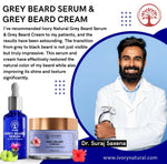 Thumbnail for Ivory Natural Grey Combo For Beard - Serum & Cream For Rejuvenates Natural Beard Shade And Supports Natural Black Color - Distacart