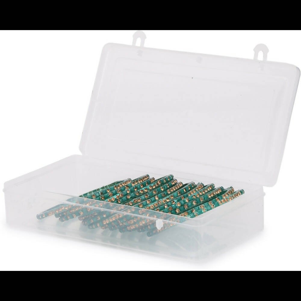 Afast Bridal Wedding & Party Fashionable Colorful Glass Bangle/Kada Set, Pack Of 12 - Redium - Distacart