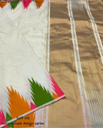 Thumbnail for Preksha Creation Banarasi Women White Saree With Zari Work - Distacart