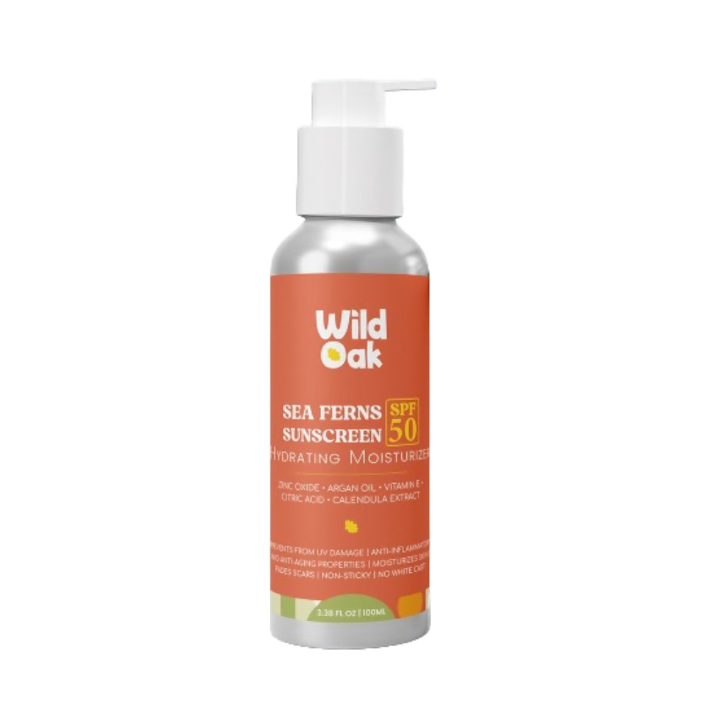 Wild Oak Sea Ferns (SPF 50) Sunscreen Hydrating Moisturizer - Distacart