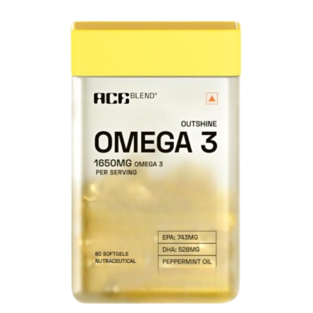 Ace Blend Outshine Omega 3 Fish Oil Capsules - Dista