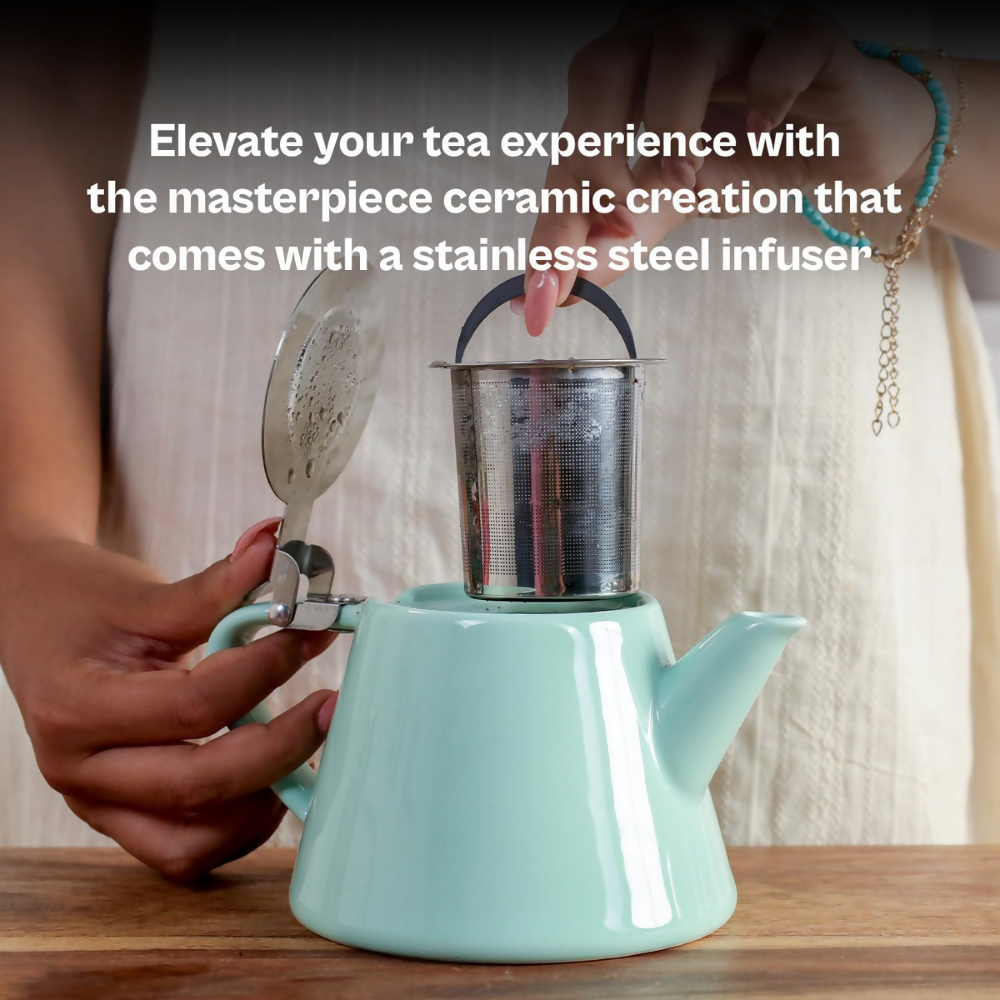 Udyan Tea Muse Teapot with Infuser - Jade Green - Dista