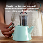 Thumbnail for Udyan Tea Muse Teapot with Infuser - Jade Green - Dista
