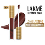 Thumbnail for Lakme Ultimate Glam Matte Liquid Lipstick - Brown Espresso