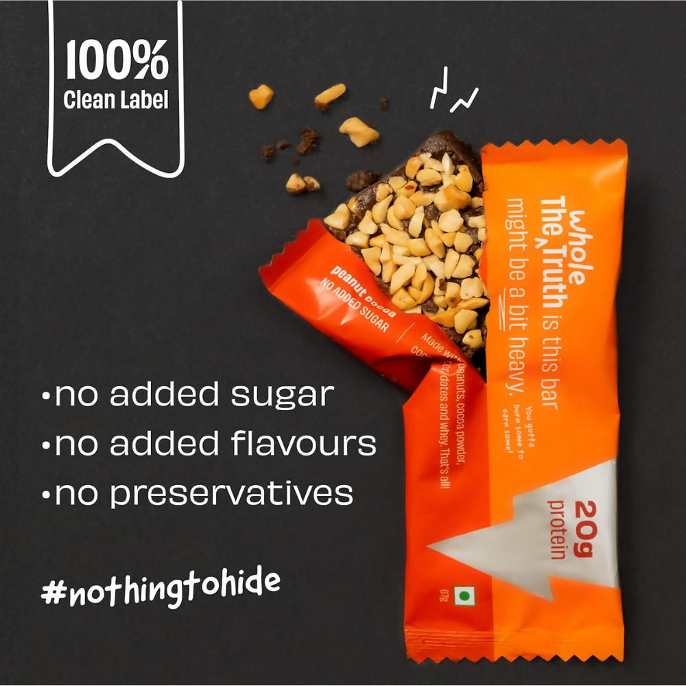 The Whole Truth High Protein Peanut Cocoa Protein Bar - Distacart