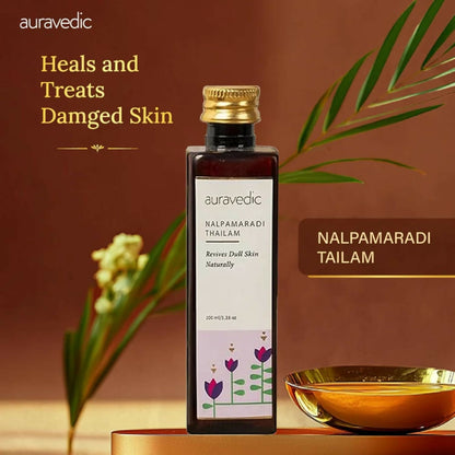 Auravedic Nalpamaradi Thailam for Face Body oil After Bath - Dista