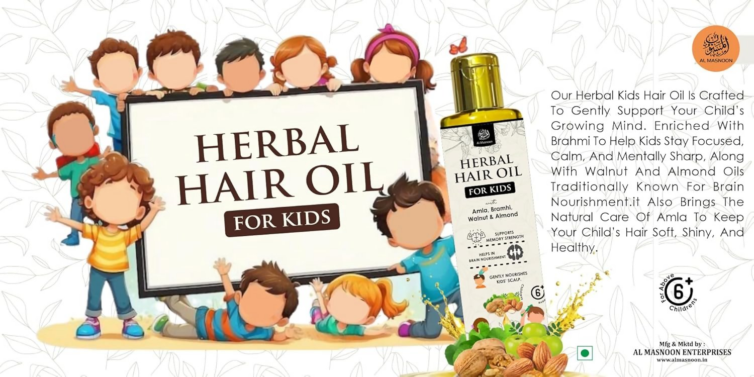 Al Masnoon Herbal Hair Oil For Kids - Distacart