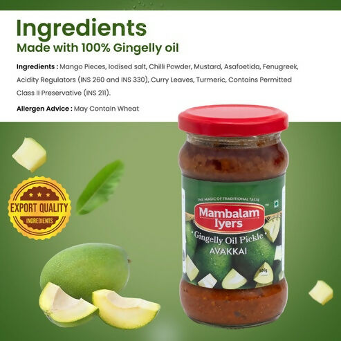 Mambalam Iyers Avakkai Pickle - Distacart
