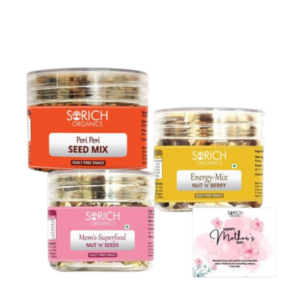 Sorich Organics Mother's Superfood Mix, Energy Mix & Peri Peri seeds mix - Distacart