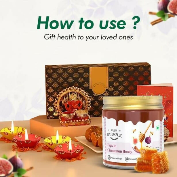 Farm Naturelle Figs in Cinnamon Honey Sweet & Healthy Delight - Distacart