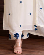 Thumbnail for Preksha Creation White Wedding Special Women Viscose with Embroidery Kurti With Dupatta And Pant