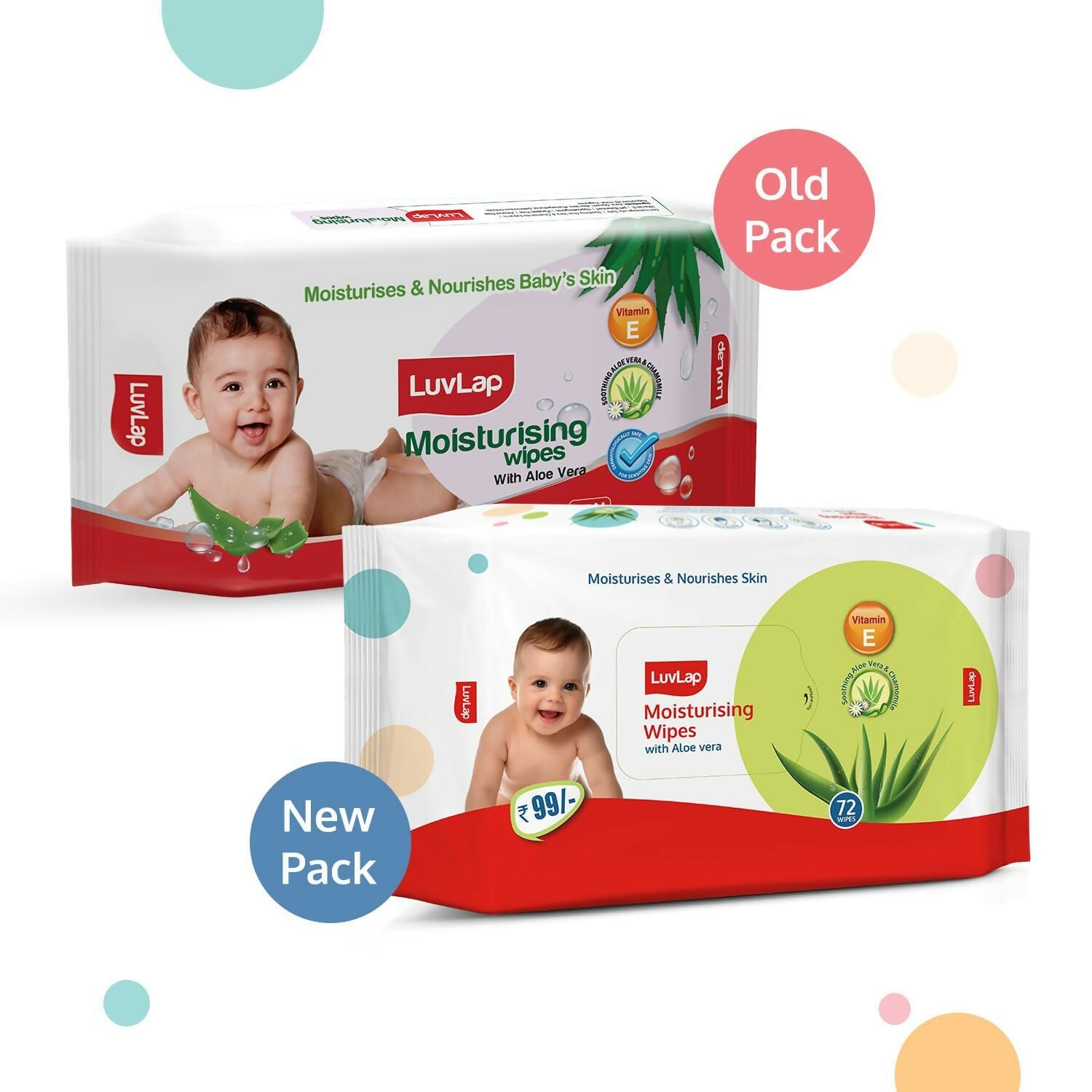 LuvLap Baby Wipes - Alovera Old - Distacart