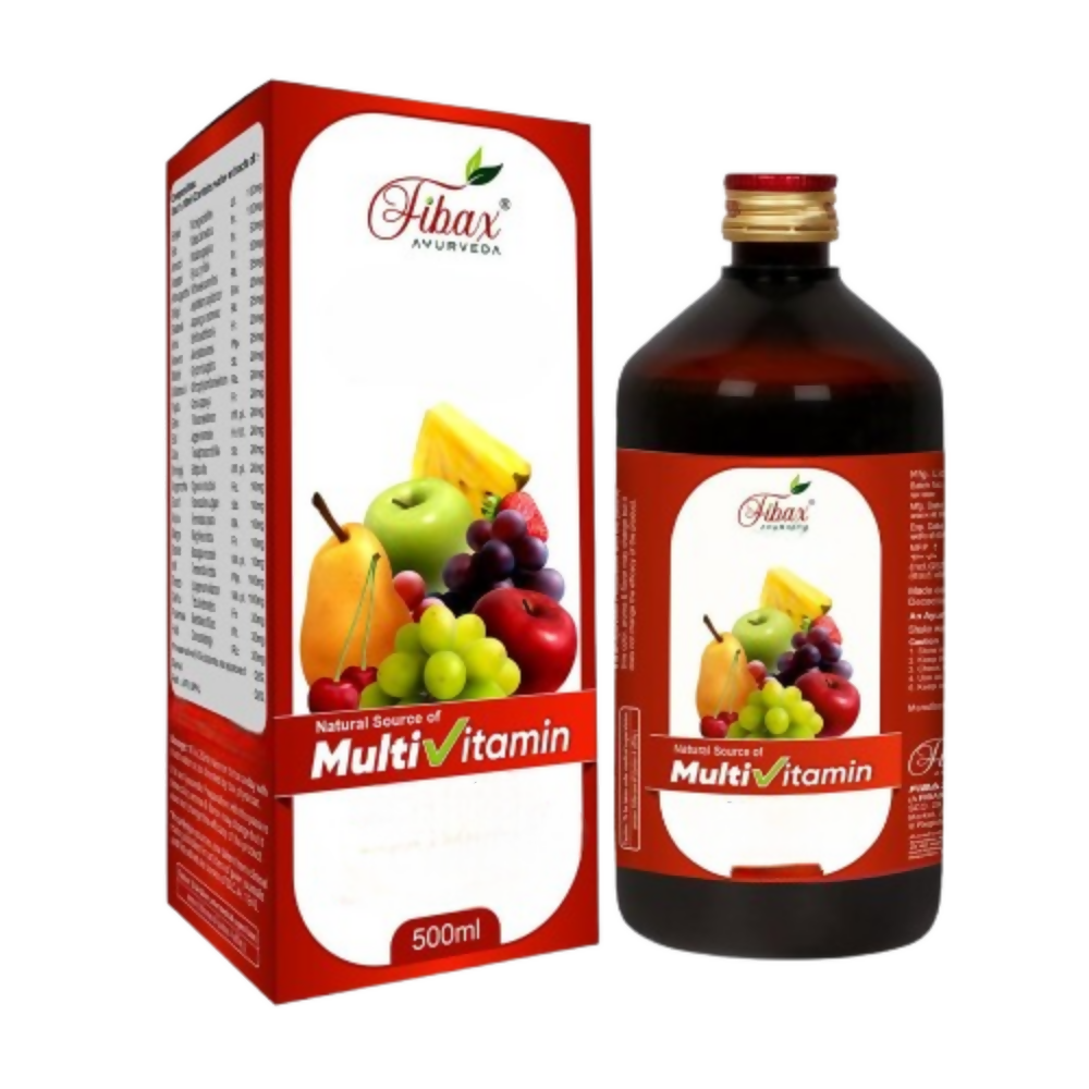 Fibax Ayurveda Herbal Multivitamins Syrup - Distacart