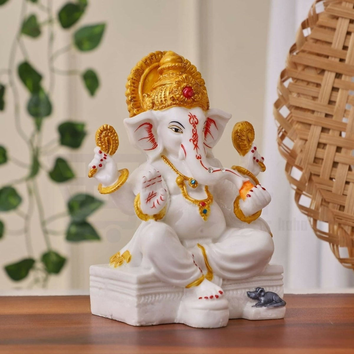 Apnimarket Marble Dust Ganesh Idol - Distacart