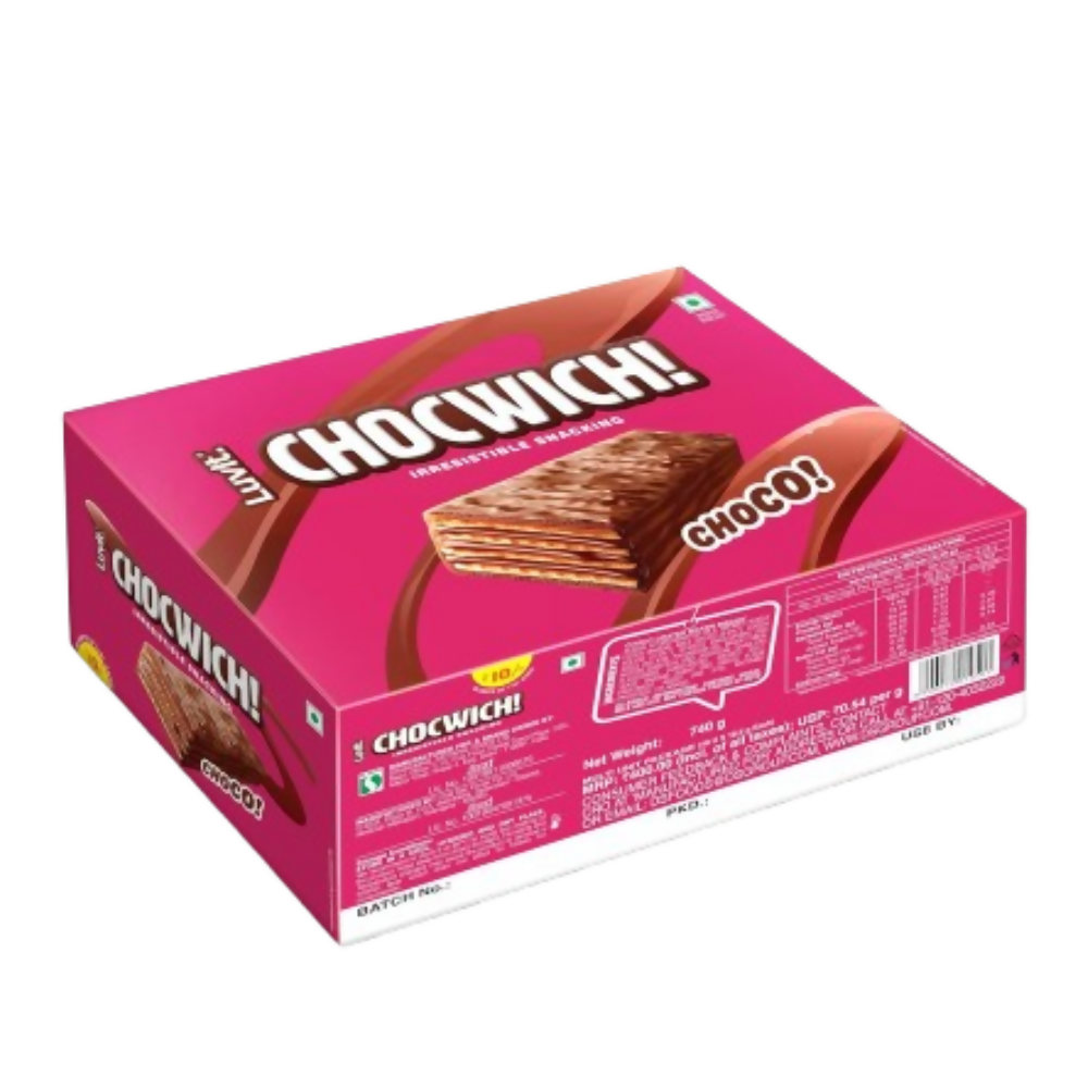 LuvIt Chocwich Brown Crispy Wafer Chocolates - Distacart