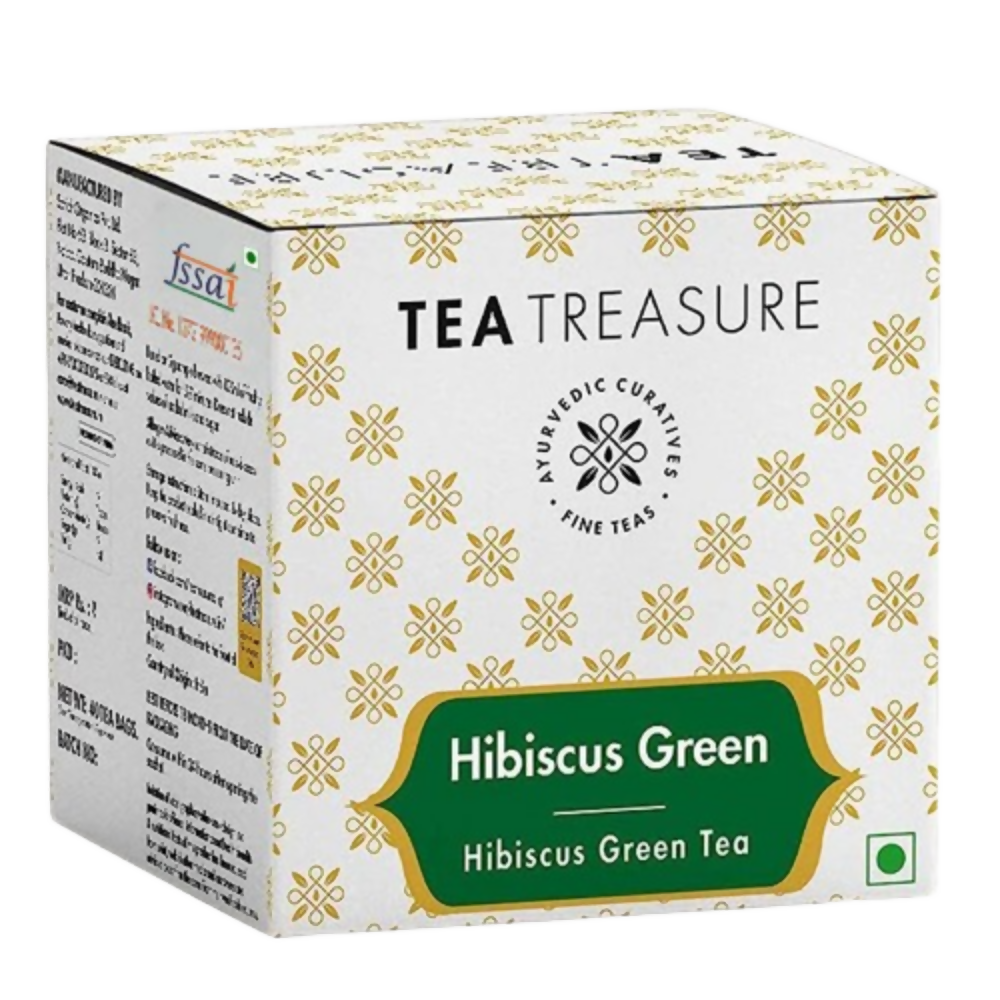 Tea Treasure Hibiscus Green Tea Bags - Distacart