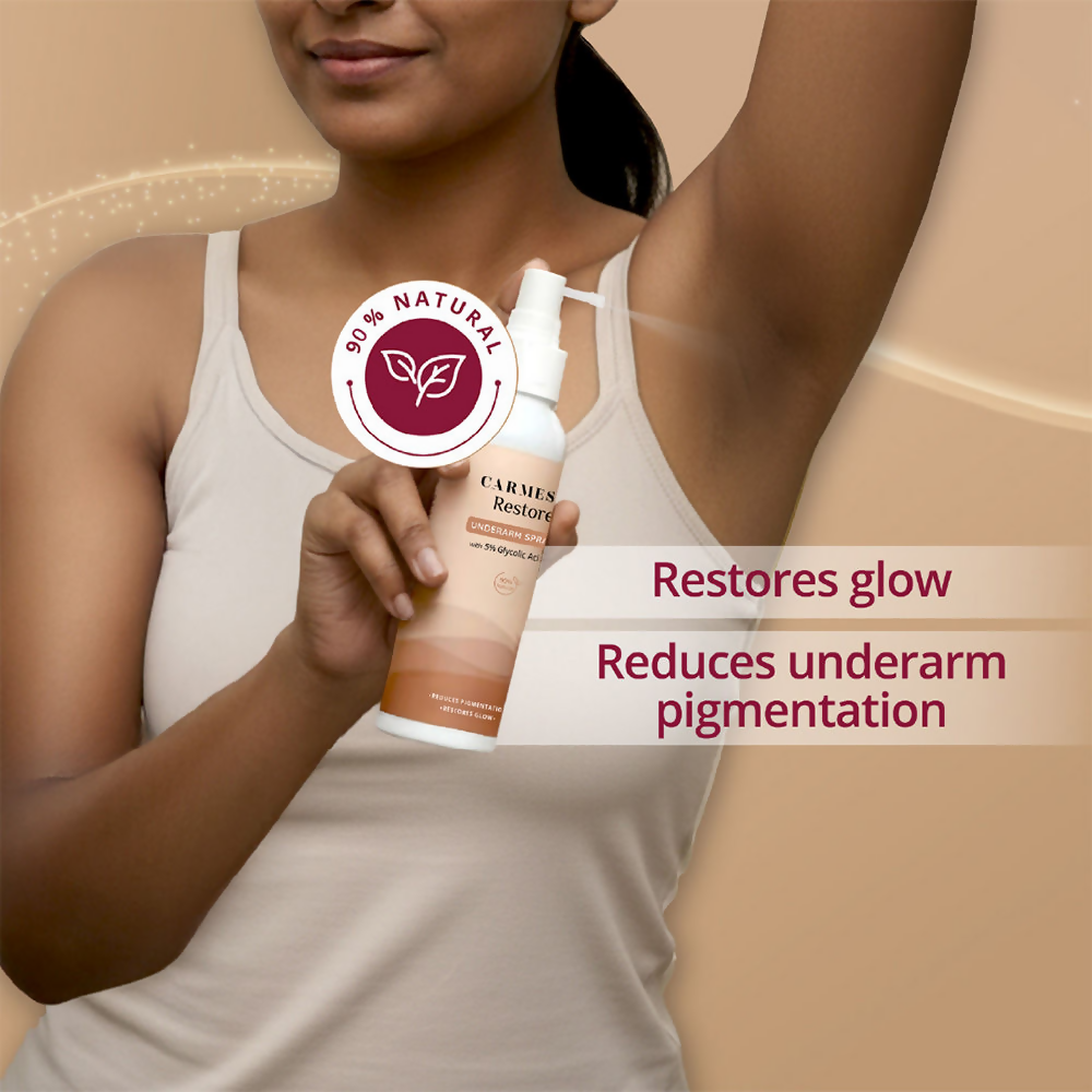 Carmesi Restore Underarm Spray With 5% Glycolic Acid - Distacart