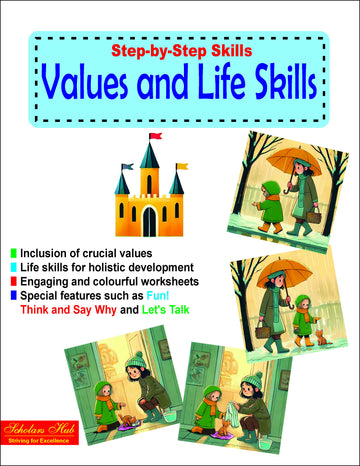 Step By Step Skills-Values And Life Skills Colorful Tearable Worksheets - Dista