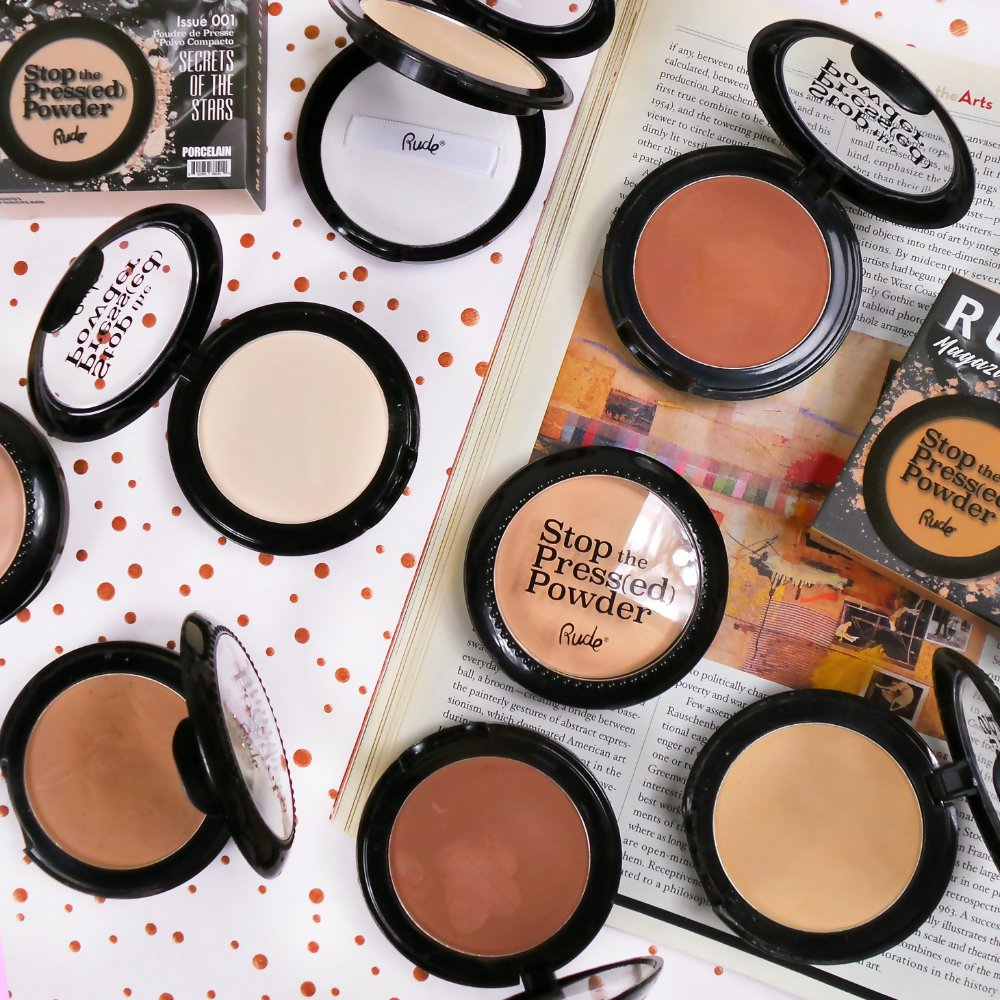 Rude Cosmetics Stop The Pressed Powder - Light Tan 09 - Distacart