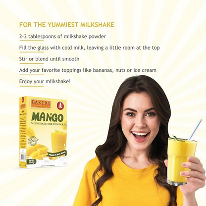 BAKERS Milk Shake Mix - Mango Flavour - Dista