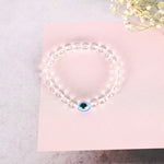 Thumbnail for NVR Men & Women Transparent Beaded Elasticated Bracelet - Distacart