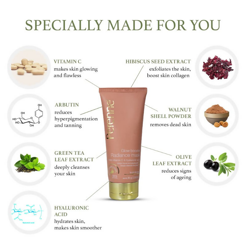 Perenne Glow Booster Radiance Mask - Distacart