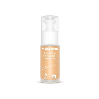 Mamaearth Hydra-Glow Full Coverage Foundation With Vitamin C & Turmeric - Creme Glow - Distacart