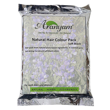 Aranyam Natural Colour and Nourish Hair Pack - Soft Black - Distacart