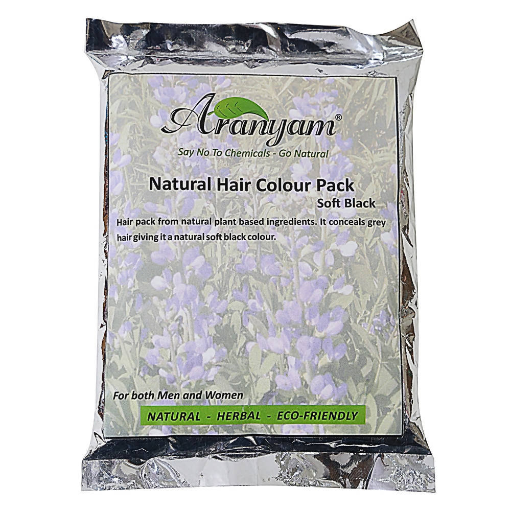 Aranyam Natural Colour and Nourish Hair Pack - Soft Black - Distacart