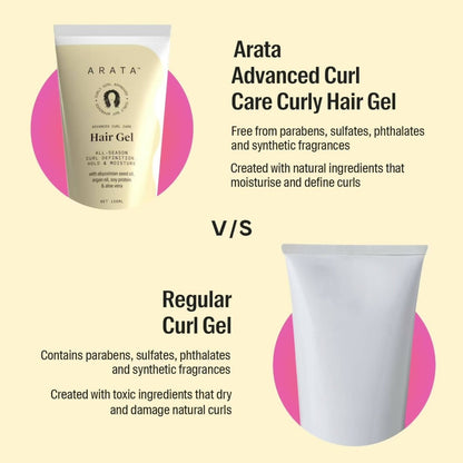 Arata Advanced Curly Hair Gel - Distacart