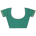 Thumbnail for Joban Fashion Aqua Green Geometric Pattern Soft Silk Patola Saree - Distacart