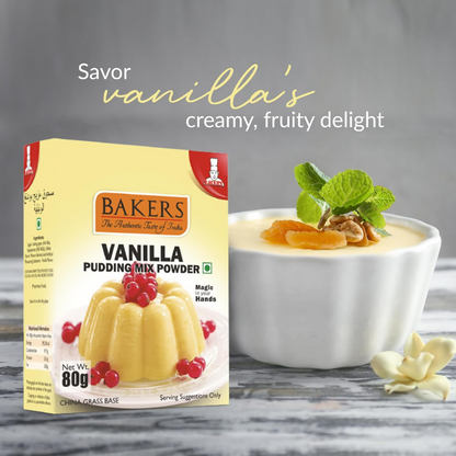 BAKERS Instant Pudding Mix - Vanilla Flavor - Dista
