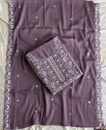 Thumbnail for KC Lilac Pakistani Straight Suit For Women Chiffon - Dista