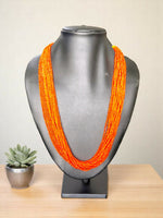Thumbnail for Inhanns Crystal Beads Luxe Edition – Multi-Layered Necklace - Orange - Distacart