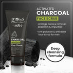 Thumbnail for Globus Naturals Anti Pollution & Anti Acne Detox Charcoal Face Scrub for Men