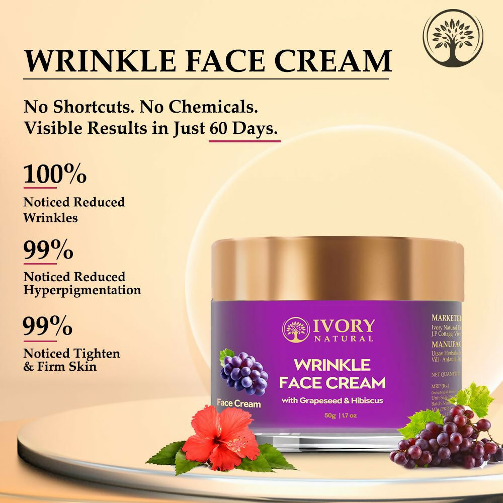 Ivory Natural Wrinkle Face Cream For More Radiant And Youthful Look - Distacart