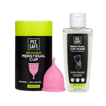Pee Safe Menstrual Cups For Women With Pouch And Menstrual Cup Wash - Dista