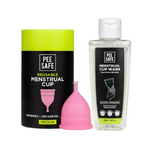 Thumbnail for Pee Safe Menstrual Cups For Women With Pouch And Menstrual Cup Wash - Dista