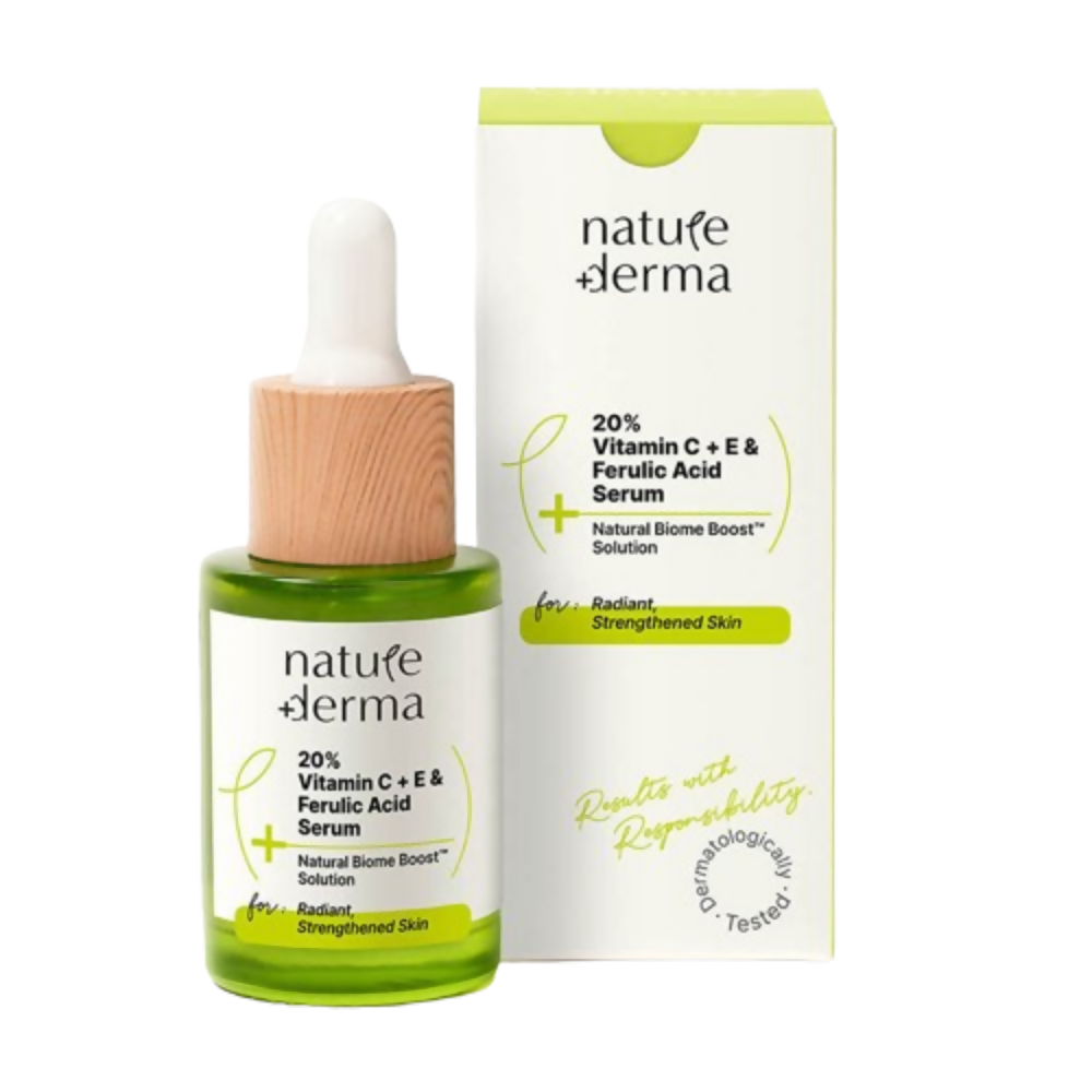Nature Derma 20% Vitamin C + E & Ferulic Acid Serum - Distacart
